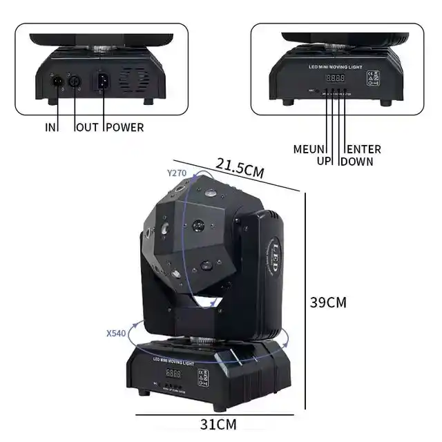 16pcs 3 in 1  Beam Moving Head Light for Stage Light bar Ktv SMH860picture2