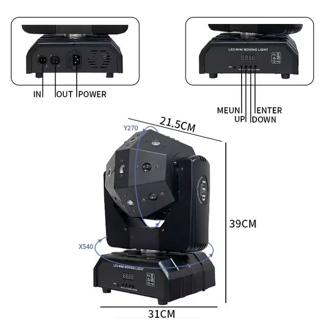Santu  16pcs 3 in 1  Beam Moving Head Light RG Laser Light for Stage Light bar Ktv