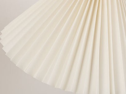 Retro Nordic Pleated Lampshade Mini Pendant Light for Dining Room, Bedroom, Bedside, and Study Reading