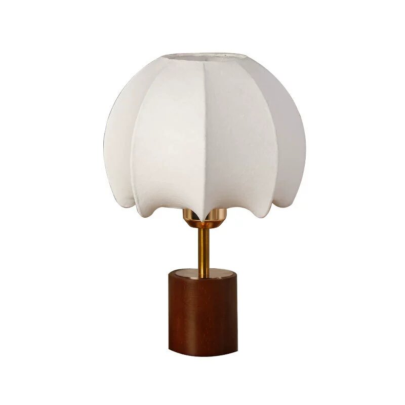Antique French Style Classical Solid Wood Fabric Decorative Table Lamp DTL2670