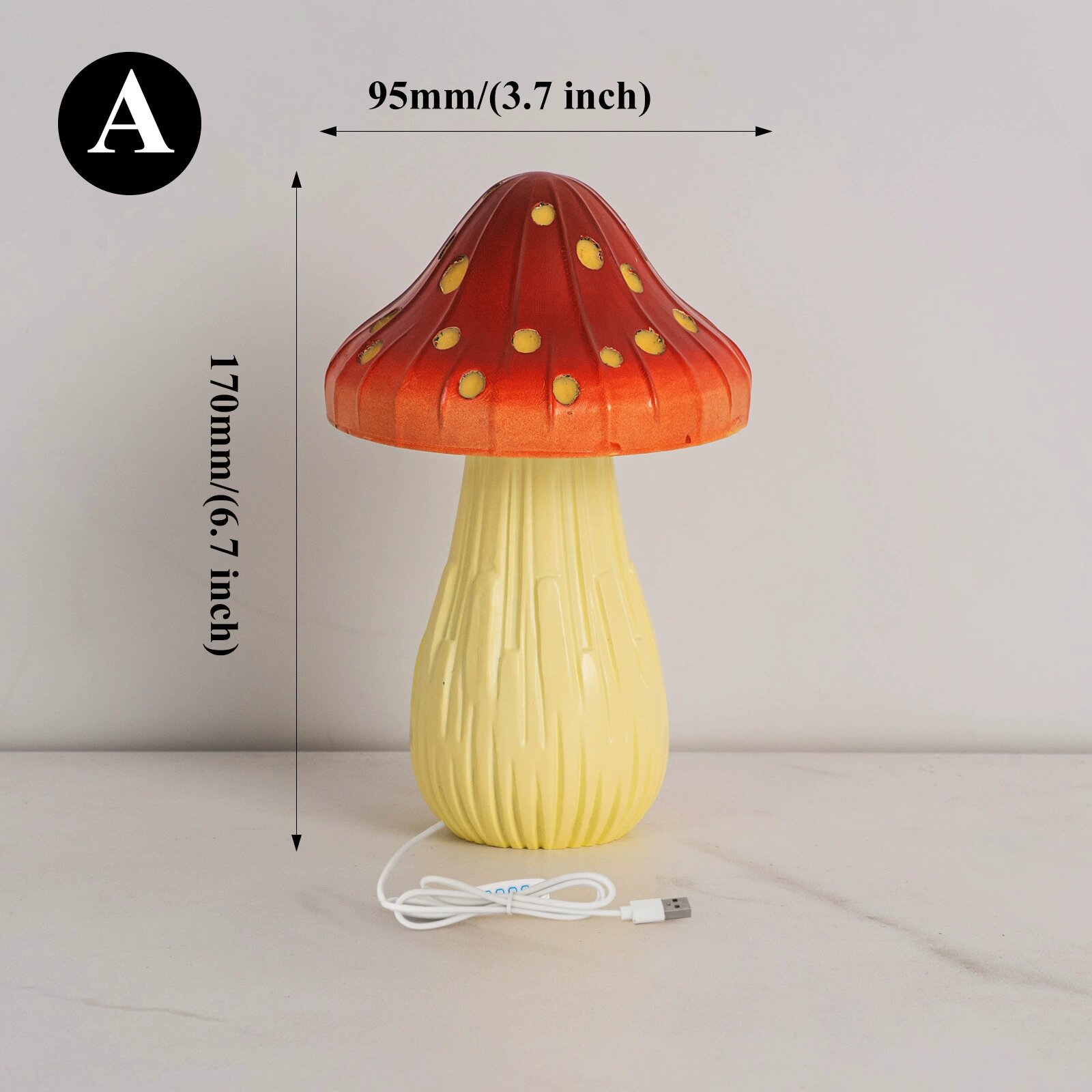 New Creative LED Table Lamp Mushroom Atmosphere Night Light Suitable for Bedroom Study Bedside