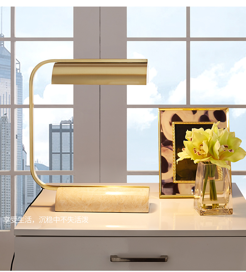 Luxury Desk Lamp Decorative Marble Base Table Lamp DTL2630picture2