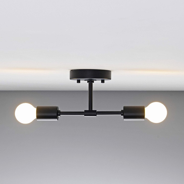 American Dual Head Wall Lamp LED Minimalist Hallway Iron Art Wall Light Bathroom Vanity Mirror Light