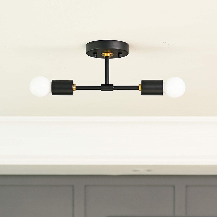 American Dual Head Wall Lamp LED Minimalist Hallway Iron Art Wall Light Bathroom Vanity Mirror Light
