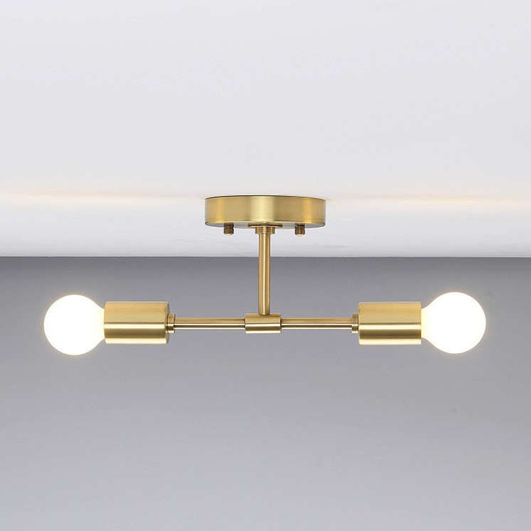 American Dual Head Wall Lamp LED Minimalist Hallway Iron Art Wall Light Bathroom Vanity Mirror Light