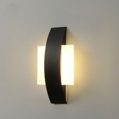 Indoor Black White Acrylic Bedside Wall Lamp for Home WL4570picture5