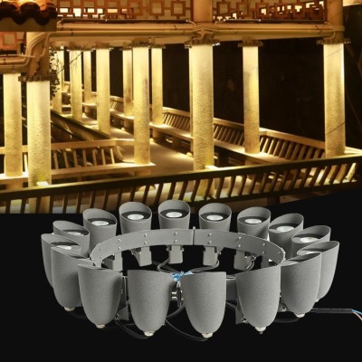 Outdoor Landscaping Artificial Lighted Pillars Trees Light THL390picture6