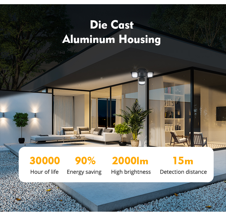 24w Modern Home Smart Led Night Light Security Motion Sensor Light Outdoor for Garage