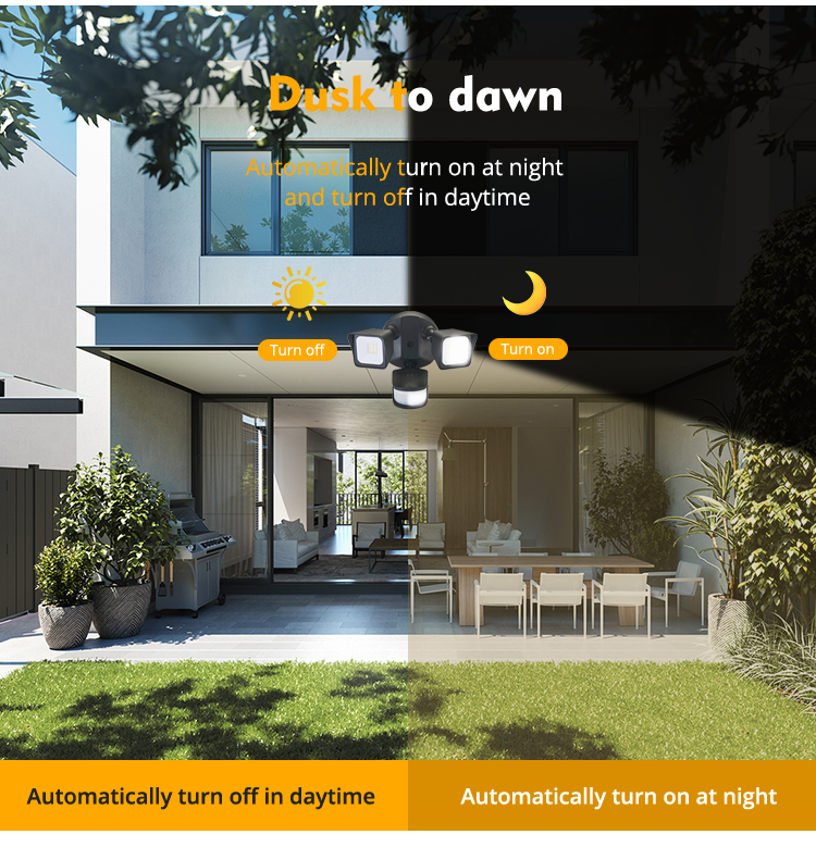 24w Modern Home Smart Led Night Light Security Motion Sensor Light Outdoor for Garage