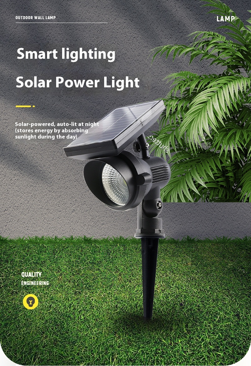 10W Integrated Solar LED Waterproof RGB High-Brightness Solar Garden Lights for Outdoor