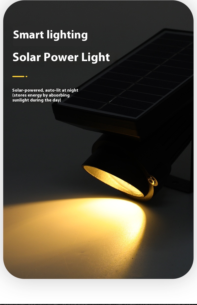 10W Integrated Solar LED Waterproof RGB High-Brightness Solar Garden Lights for Outdoor