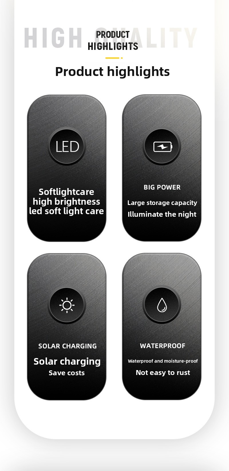 10W Integrated Solar LED Waterproof RGB High-Brightness Solar Garden Lights for Outdoor