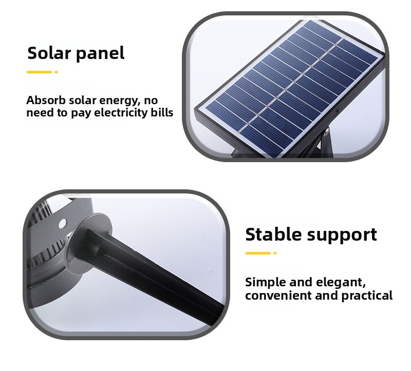 10W Integrated Solar LED Waterproof RGB High-Brightness Solar Garden Lights for Outdoor