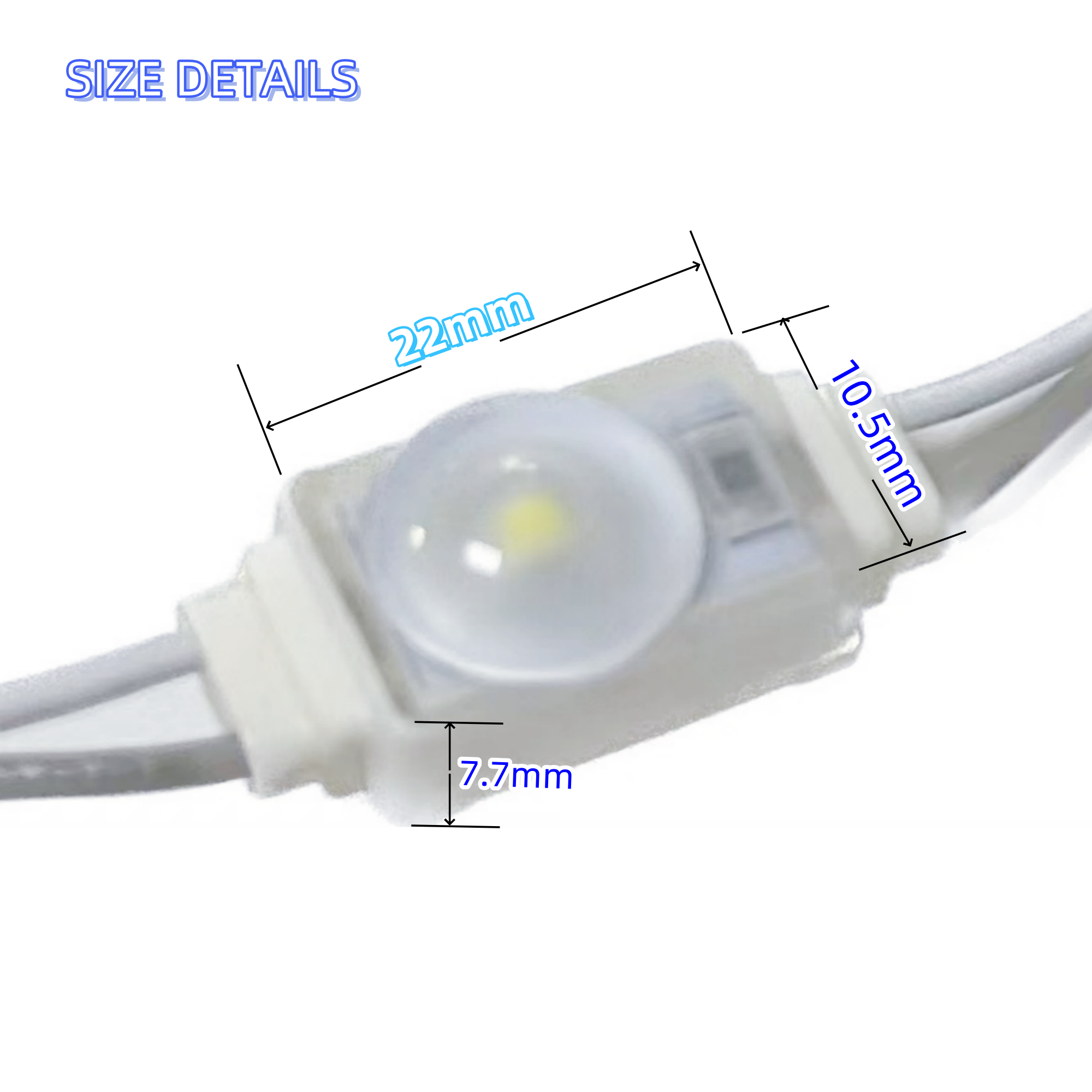 IP65 Mini LED Module 0.36W 12V DC LED Module Light for Signs MD340picture2