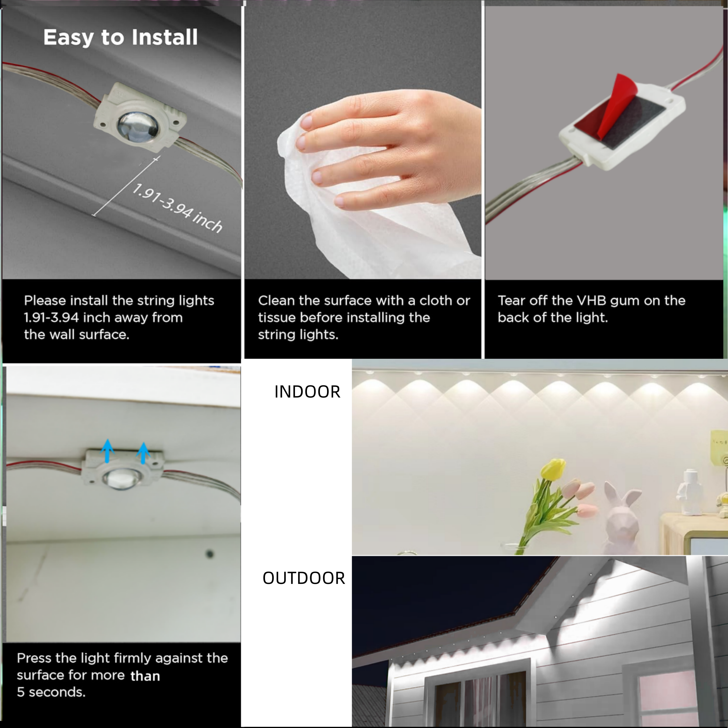 DC12V Outdoor LED Module for Christmas Holiday Decoration Permanent Eaves Light with 80° MD360picture6