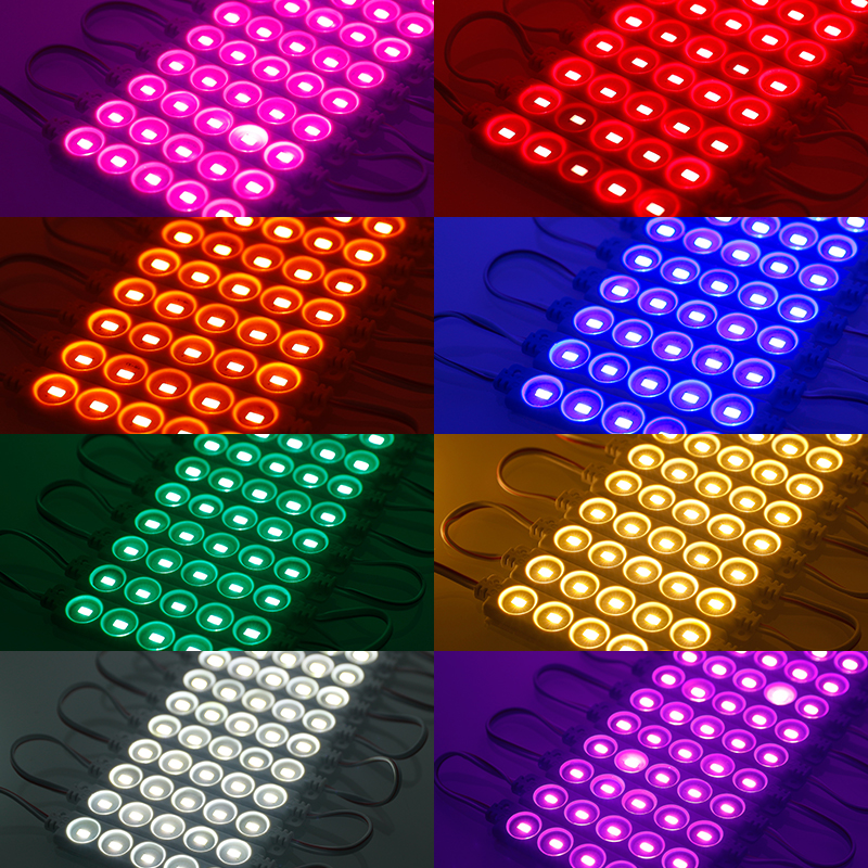 Pink LED Modules DC24V 1.2W 5Chip Full Color Light LED Modules MD380picture6