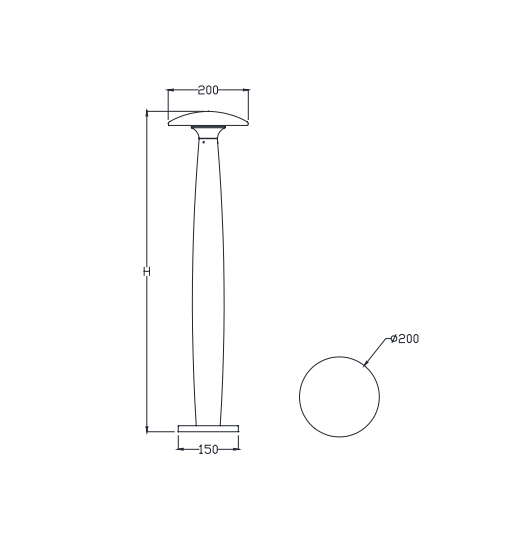 85-265V IP65 Waterproof Outdoor LED Bollard Light Garden Lawn Stake Decorative Lighting GAR470picture2