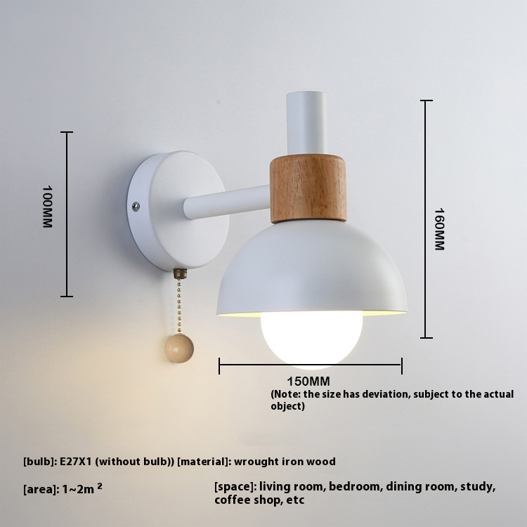 Custom Nordic Simple Modern Macaron LED Wall Lamp for Living Room Entrance Aisle Bedroom Bedside-Factory Direct