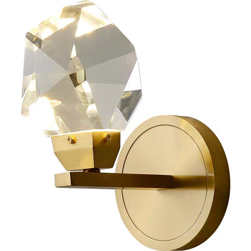 Modern Living Room Crystal Decorations Background Surface Wall Mounted Crystal Wall Light WL5120