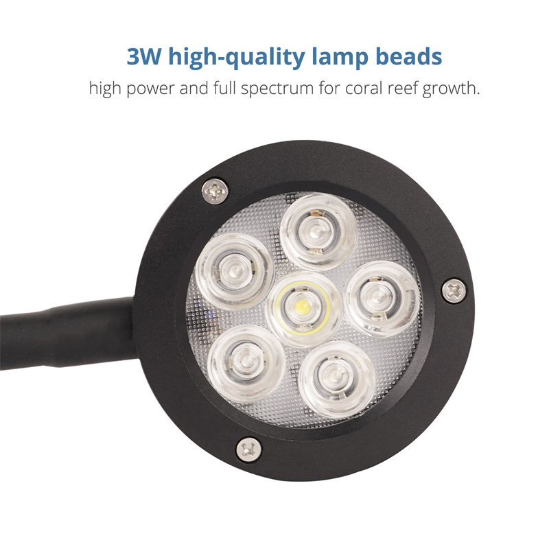 Stylish Seawater Ocean Coral Reef 3 Color LED Light Clip-on Aquarium Lights AQL350picture6