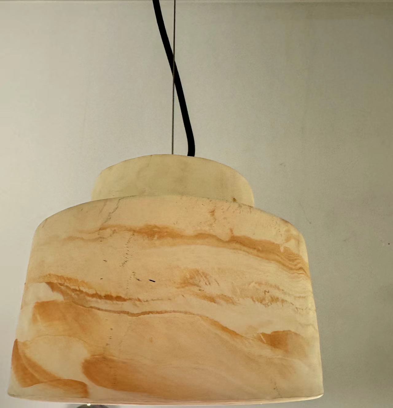 Modern Marble Chandelier Minimalist Alabaster Villa LED Bulb Kitchen Island Pendant Light PEN1770picture5