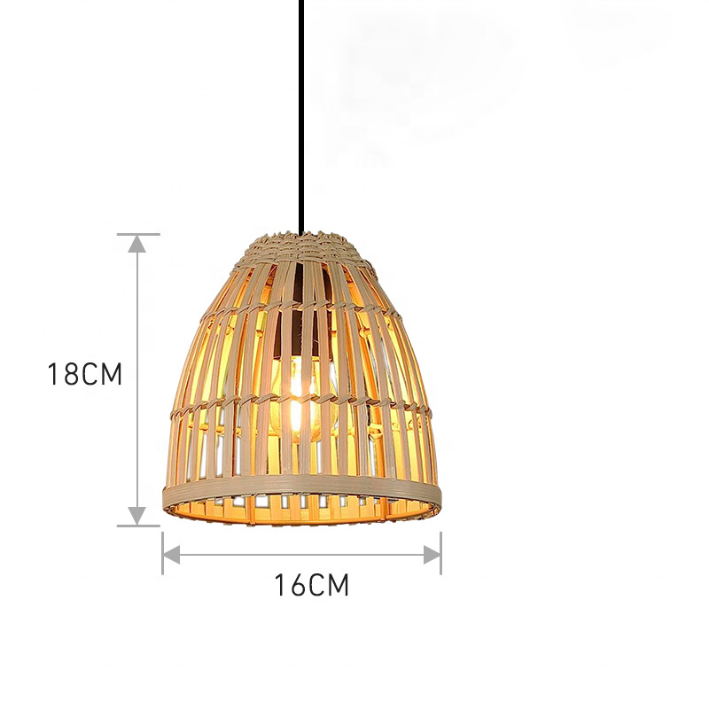 Indoor Lighting Customized Hotel Restaurant Bedside Bamboo Pendant Light BBR160picture2