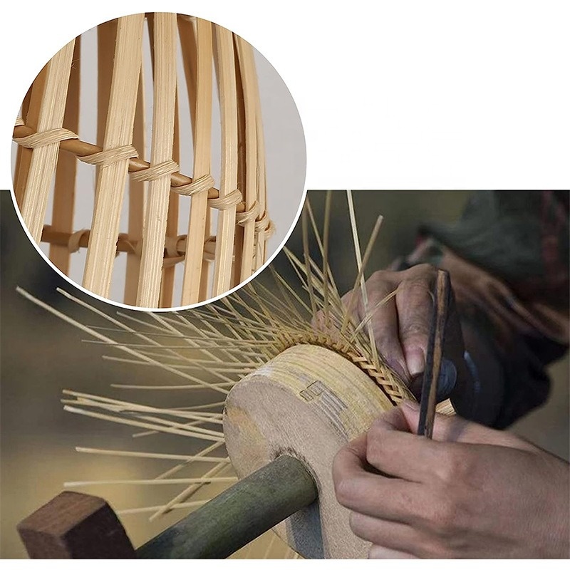 Indoor Lighting Customized Hotel Restaurant Bedside Bamboo Pendant Light BBR160picture3