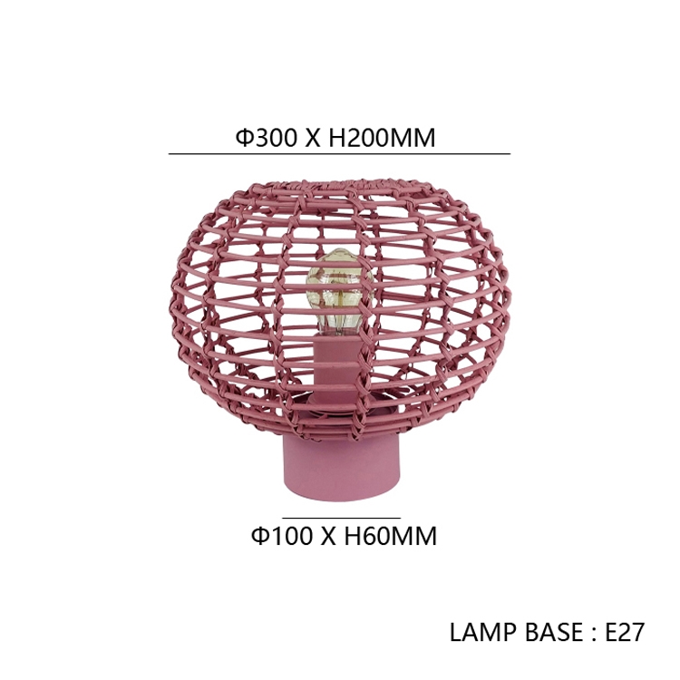 Home Decoration New Arrivals Handmade Led Rattan Table Lamps Home Decor Custom Factory