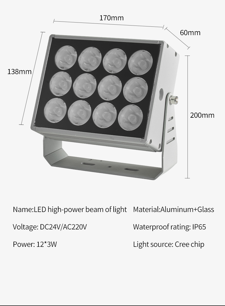 Outdoor Waterproof Aluminum 12W 24W 40W Landscape LED Flood Lights LSP720picture6