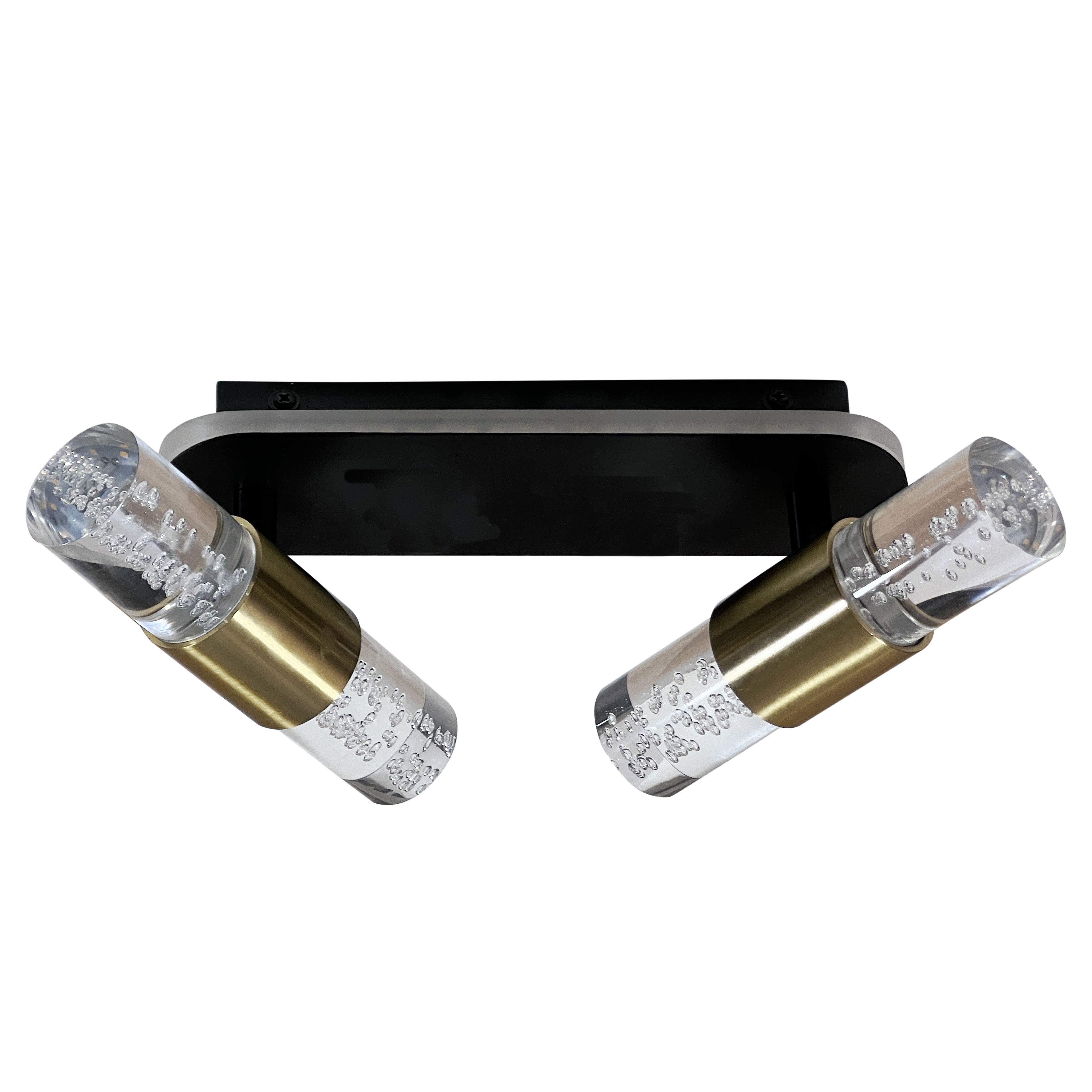Modern Style LED Wall Lamp with Black Brass Gold Backglow Cylindrical WL6290picture2