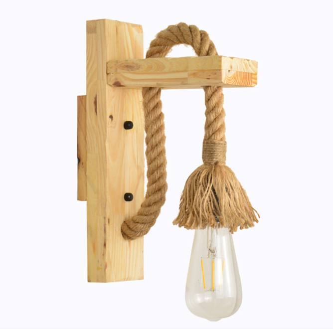 Industrial Style Retro Antique LED Light Source Wooden Wall Lamp WL6210picture4