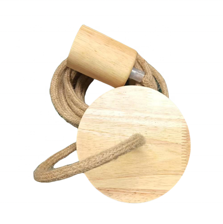 Retro Vintage DIY Lamp Cord Set Wood Screw Style Ceiling Rose Light RTS630picture5