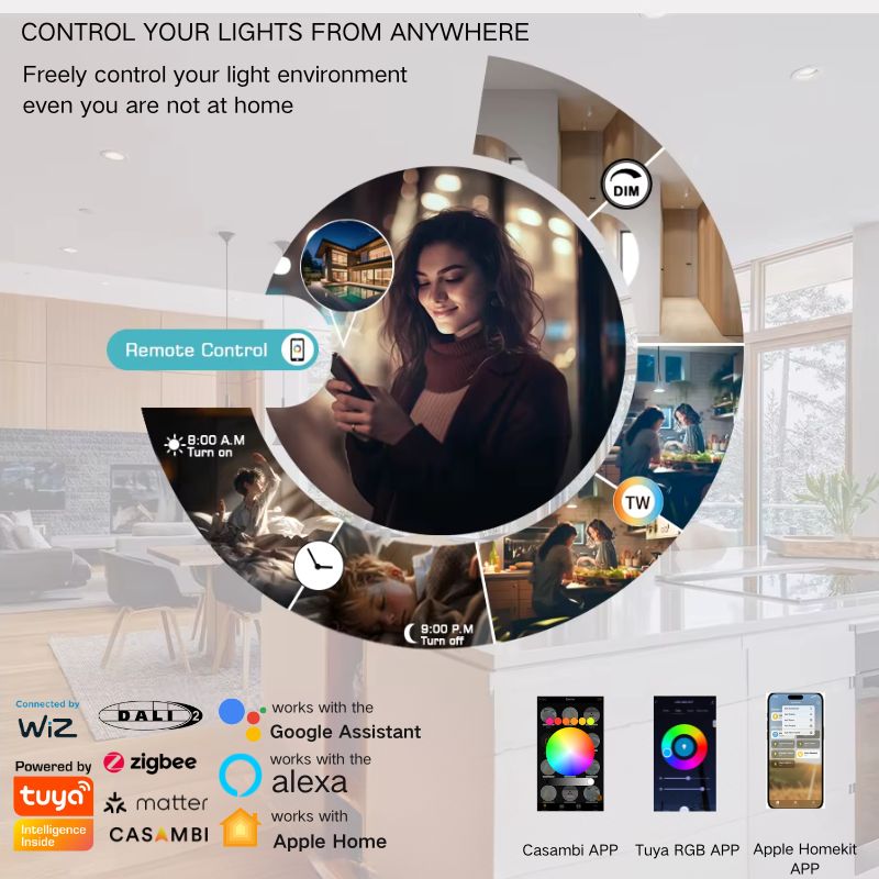 Aesthetic Recessed Ceiling LED Spotlight Smart System Downlight DL2520picture4