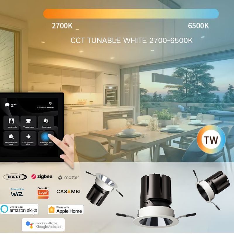 Aesthetic Recessed Ceiling LED Spotlight Smart System Downlight DL2520picture5