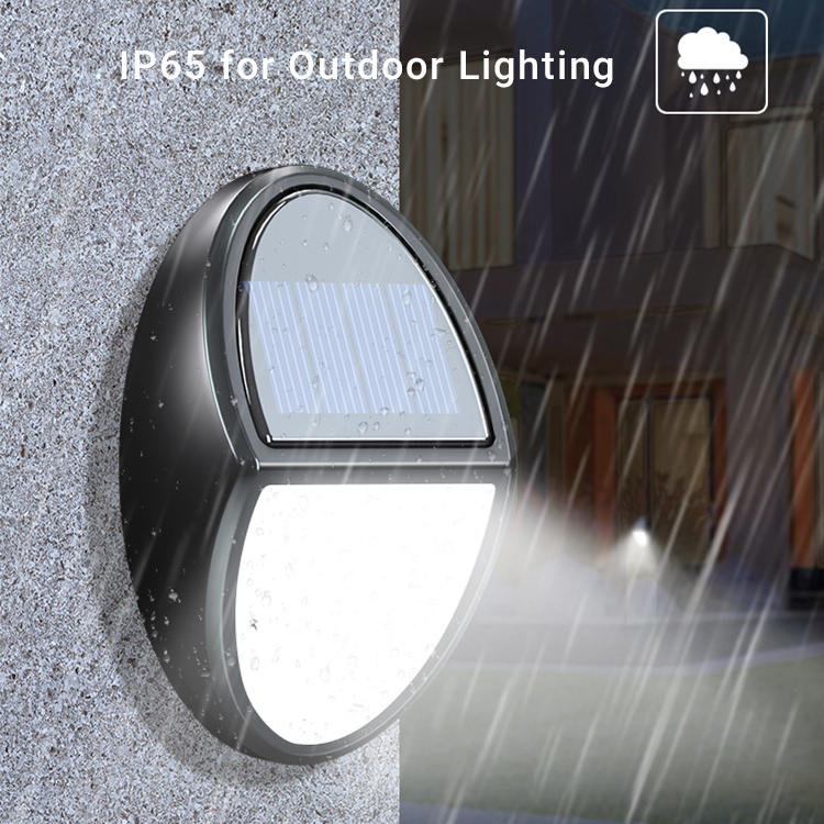 IP65 ABS Black Fence Patio Garden Lamps Waterproof Solar Security Wall Light SWL2370picture4