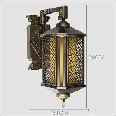 Retro Wall Lamp Patio Decoration Brass Ip65 Outdoor Wall Light RTS610picture3