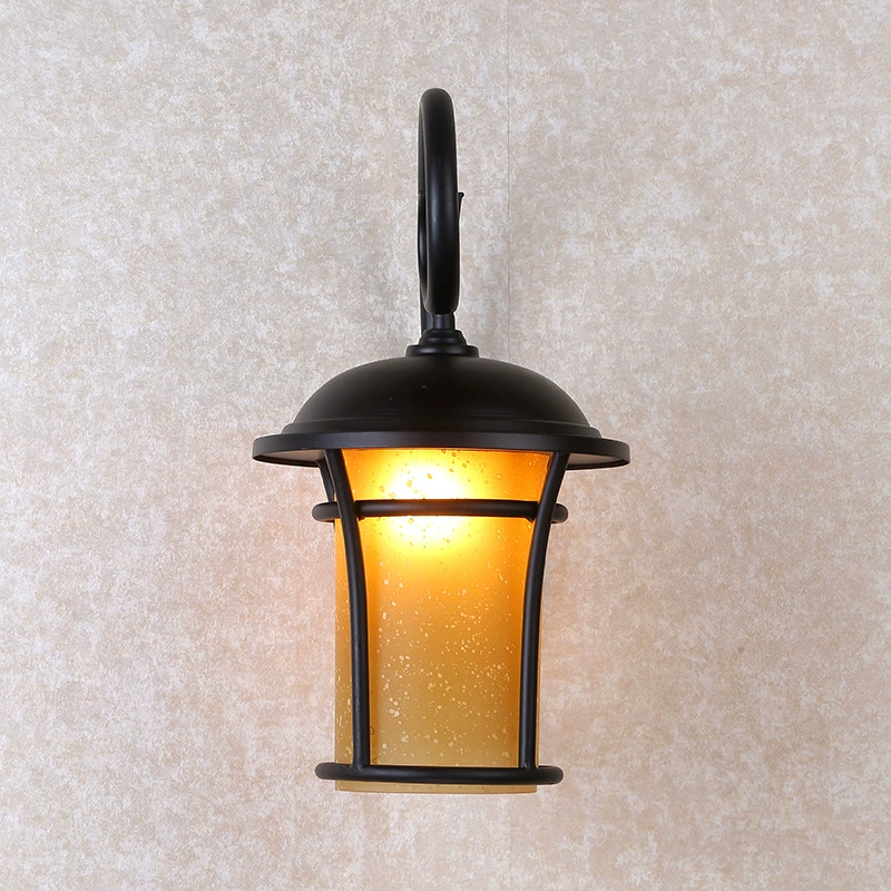Retro Matte Black Outdoor IP65 Waterproof Patio Gate Balcony Wall Light RTS600picture3