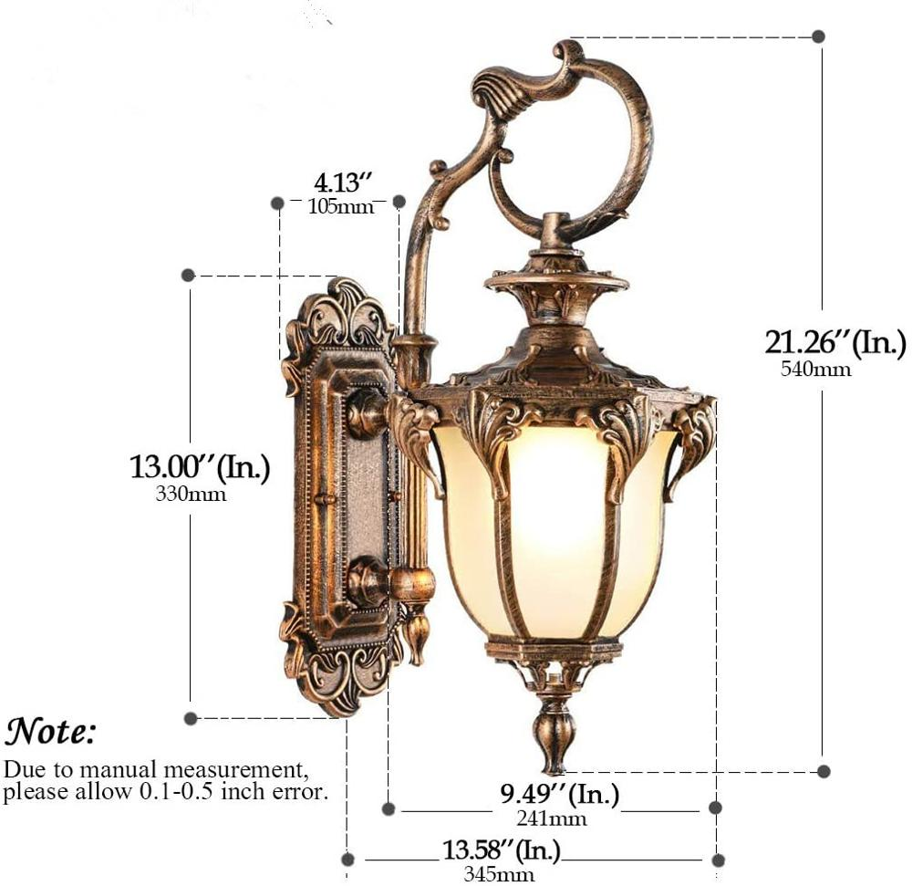 Classic Aluminum IP65 Waterproof Garden Outdoor LED Wall Lamps CMS280picture2