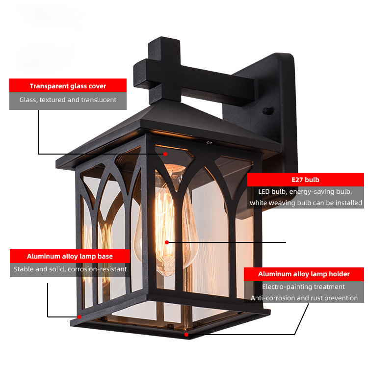 European  Antique Outdoor Rainproof Outdoor LED Wall Lamp EUS520picture2