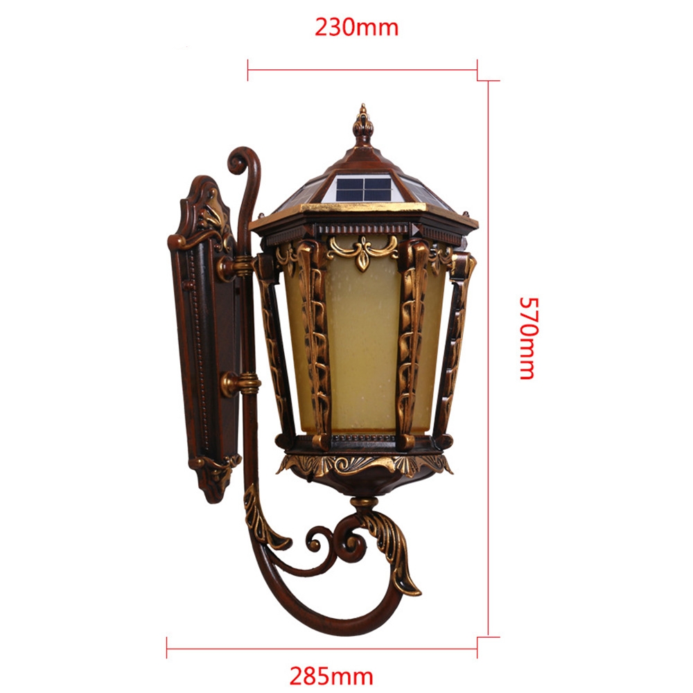 European IP65 Waterproof Aluminum Garden Solar Wall Lamp EUS510picture2