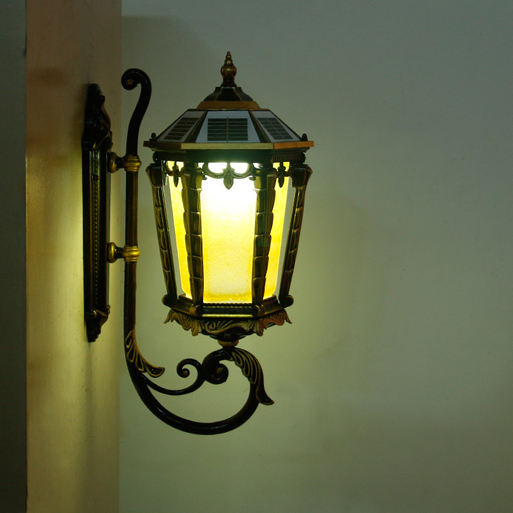 European IP65 Waterproof Aluminum Garden Solar Wall Lamp EUS510picture5