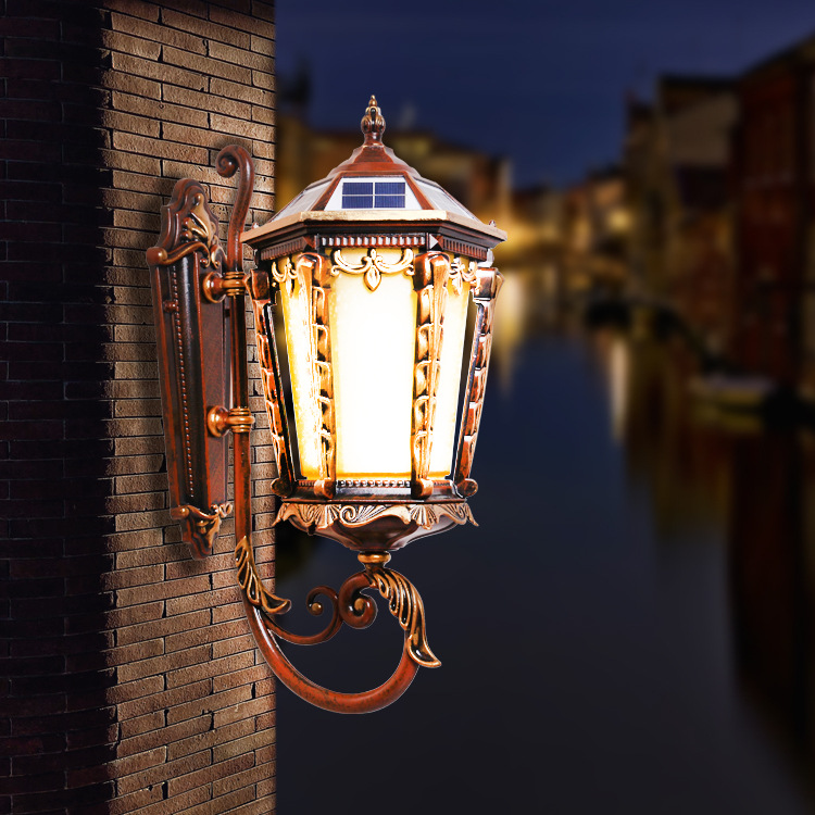 European IP65 Waterproof Aluminum Garden Solar Wall Lamp EUS510picture6