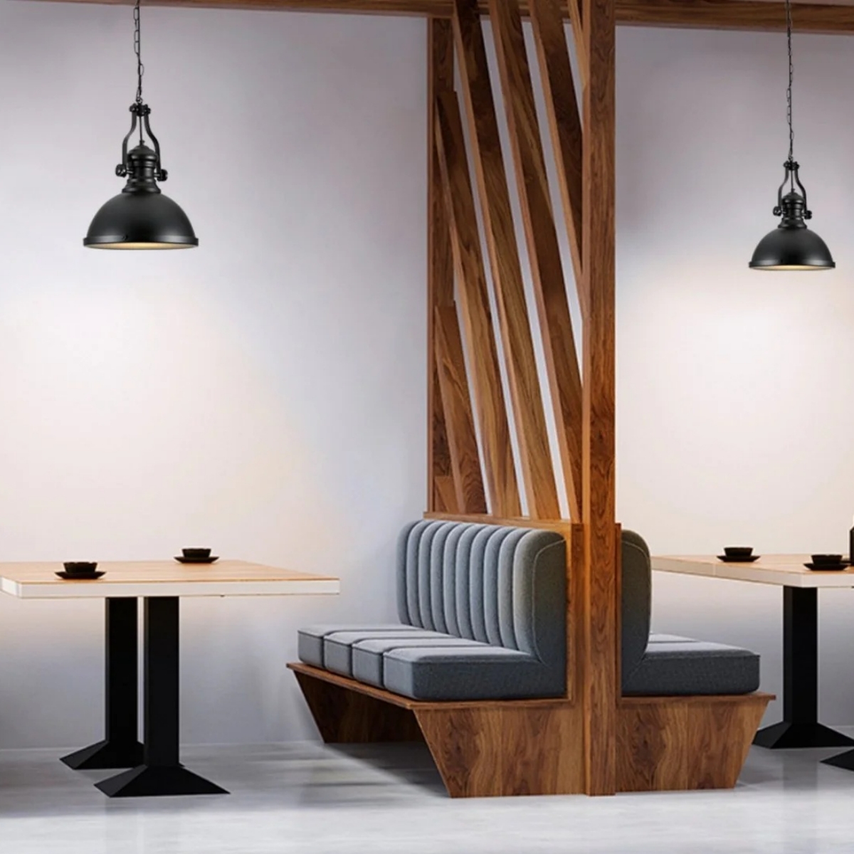 European Black Industrial Vintage Retro Dome Shade Pendant Lamps PEN2090picture6