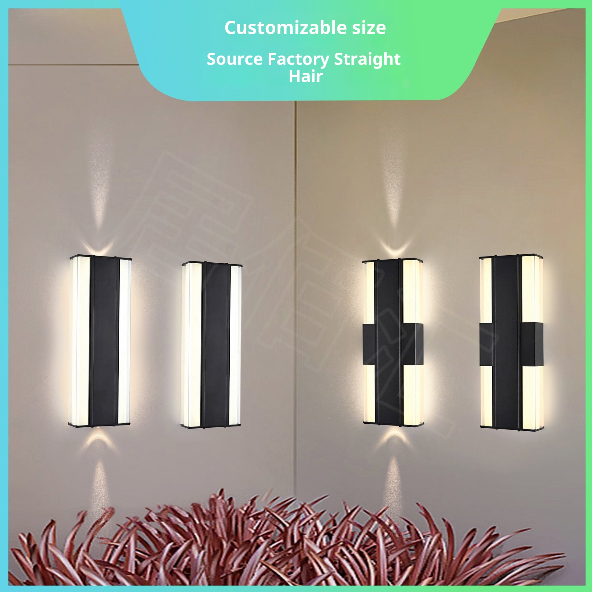 New Outdoor Square Aluminum Waterproof LED Wall Lamp WL6040picture3