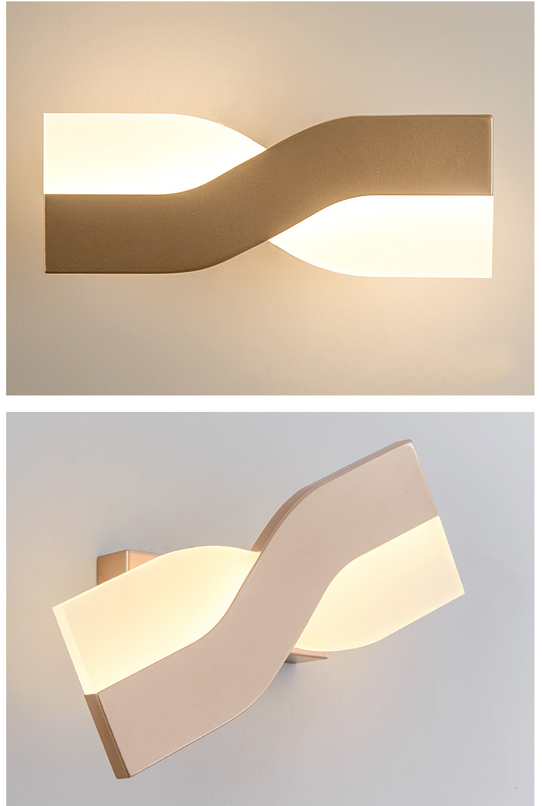 European Style Creative Bedside Lamp Bedroom Living Room Modern Simple Wall Lamp Rotatable Incandescent 220V Study Reading