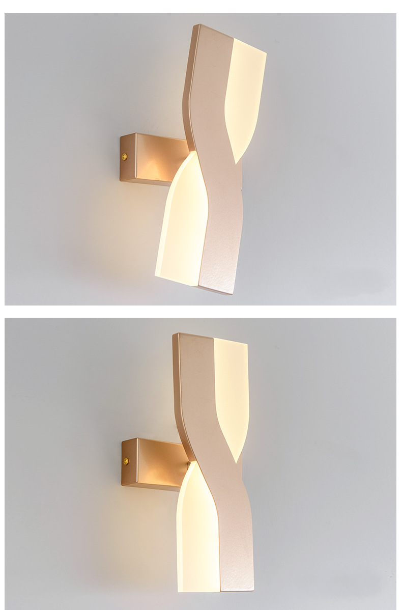 European Style Creative Bedside Lamp Bedroom Living Room Modern Simple Wall Lamp Rotatable Incandescent 220V Study Reading