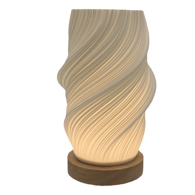 Nordic Art Living Room Bedside Decorative Battery LED Wooden Table Lamp DTL3280