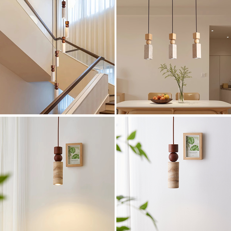 Cavity-Stone Wabi Sabi Colorful Restaurant Chandelier Pendant Lights JPS280picture4