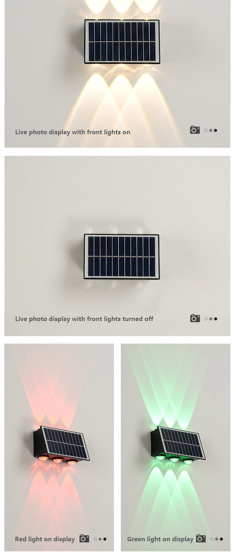 Wholesale Price Outdoor Waterproof Solar Wall Light Garden Lamp for Walkway Lawn Backyard Technology Solar Garden Led Lights