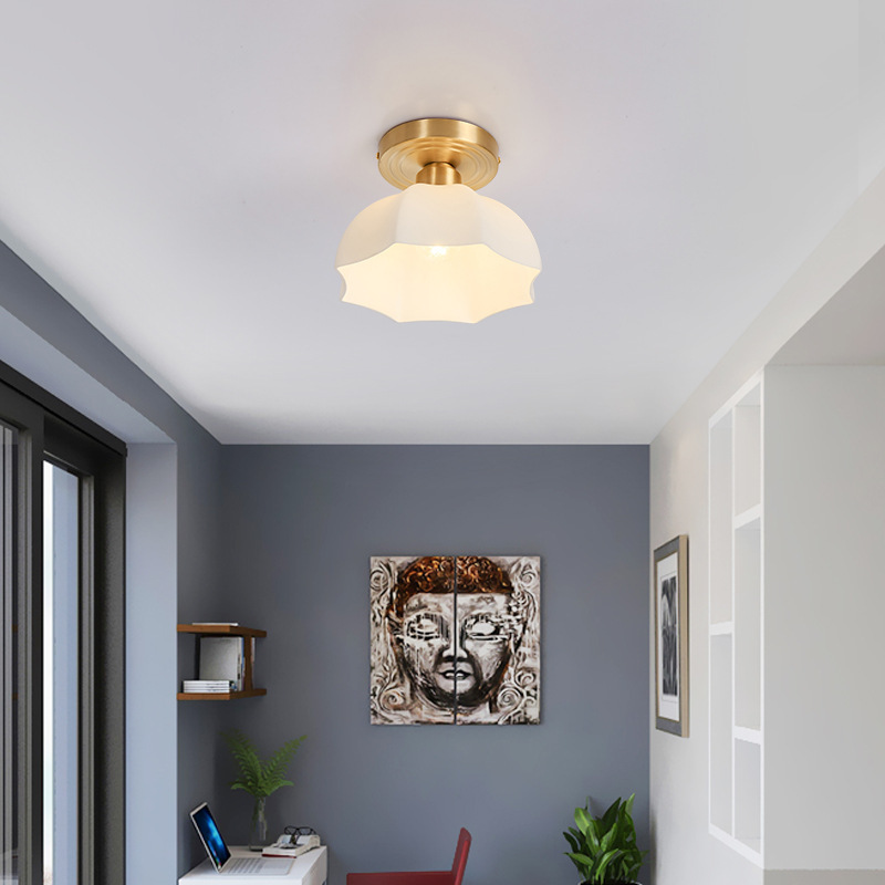 Modern Indoor Sensor Ceiling Light American Glass Flower Ceiling Lamp NAS200picture4